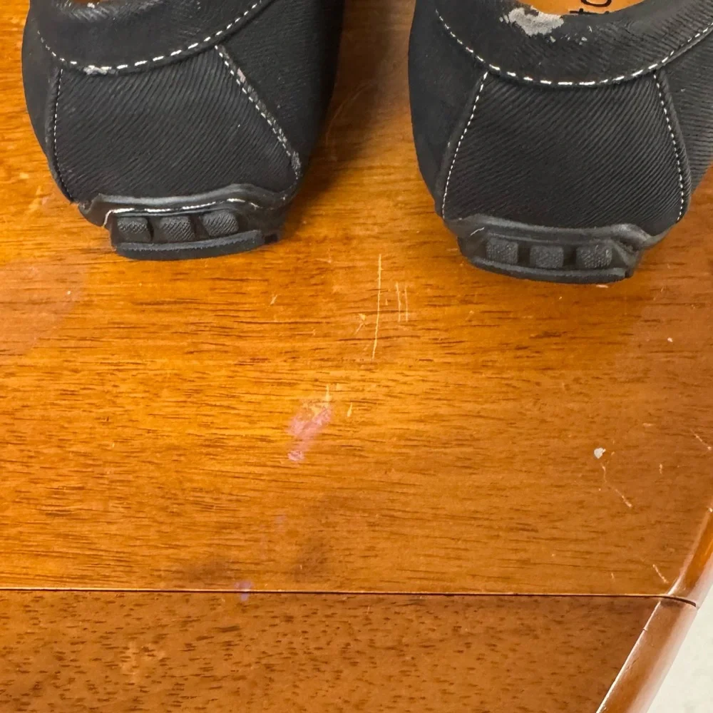Brixton Men's Marvin Black Loafers driving moccasin size 9 see pics some wear